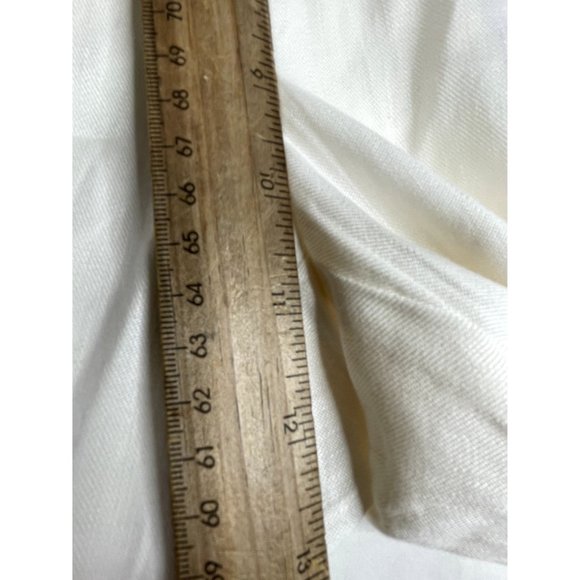 J. Jill Linen Blend Elastic Waist Pants size Medium White - Picture 6 of 7